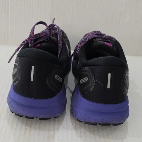 Brooks Ghost 14 Women's Running Shoes - Black & Purple Size 8 - Picture 6 of 10